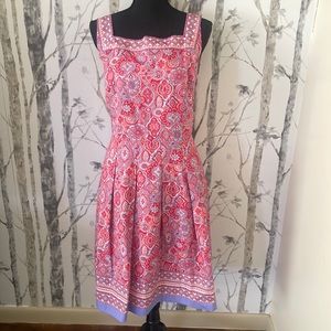 Talbots paisley, print summer dress size 16 petite